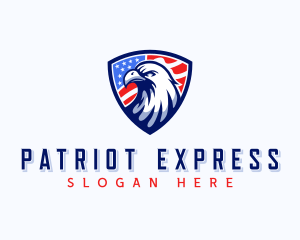 Nationalist - Patriotic Eagle Shield logo design