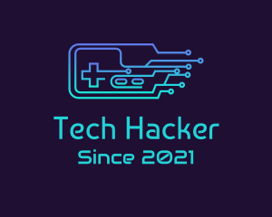 Hacking - Gradient Circuit Controller logo design