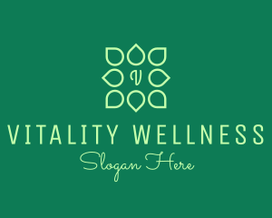 Wellness Spa Leaf logo design