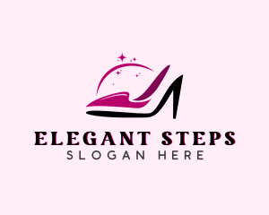 Feminine High Heel Stiletto  logo design