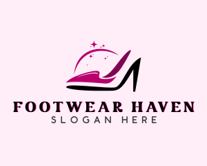 Feminine High Heel Stiletto  logo design