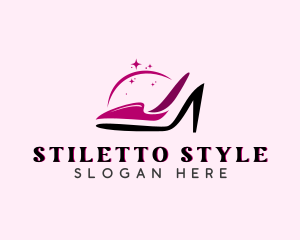 Stiletto - Feminine High Heel Stiletto logo design