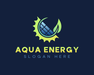 Renewable Energy Solar logo design