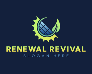 Renewable Energy Solar logo design