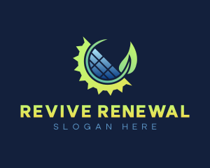 Renewable Energy Solar logo design