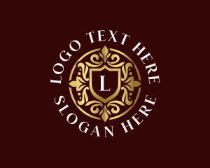 Gold - Elegant Ornament Crest logo design