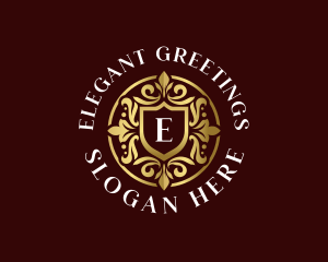 Elegant Ornament Crest logo design