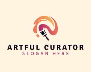 Painting Paint Brush  logo design