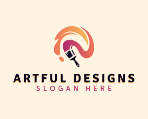 Painting Paint Brush  logo design