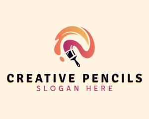 Painting Paint Brush  logo design