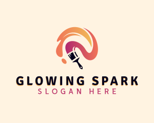 Painting Paint Brush  logo design