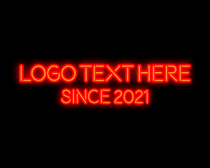 Event - Red Light Neon logo design