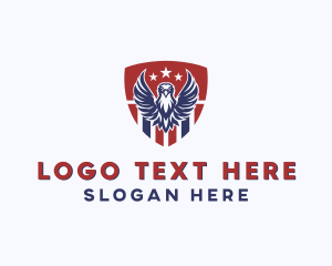 Politician - American Eagle Shield logo design
