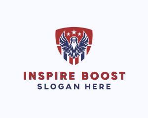 Eagle - American Eagle Shield logo design