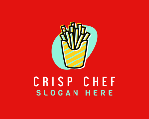 French Fries Diner logo design