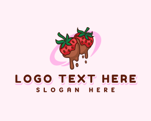 Berry - Sweet Strawberry Chocolate logo design