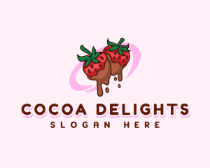 Chocolate - Sweet Strawberry Chocolate logo design
