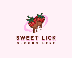 Sweet Strawberry Chocolate logo design