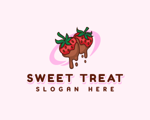 Sweet Strawberry Chocolate logo design