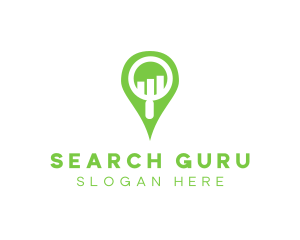 Bar Chart Search logo design