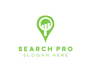 Bar Chart Search logo design