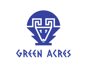 Blue Greek Ram Logo