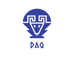 Blue Greek Ram Logo