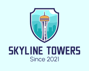 Seattle Tower Burger logo design