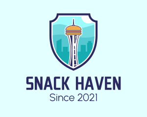 Seattle Tower Burger logo design