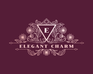 Elegant Wedding Florist logo design