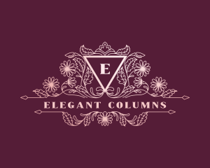 Elegant Wedding Florist logo design