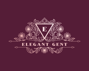 Elegant Wedding Florist logo design