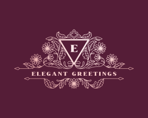 Elegant Wedding Florist logo design