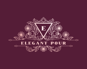 Elegant Wedding Florist logo design