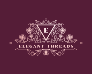 Elegant Wedding Florist logo design