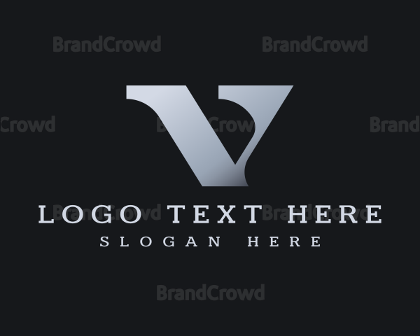 Luxury Consulting Business Letter V Logo
