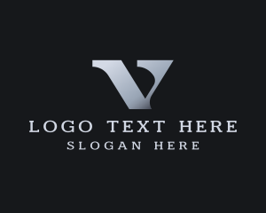 Studio - Luxury Consulting Business Letter V logo design