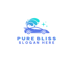 Car Wash Wave logo design