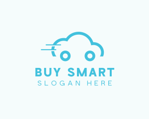 Fast Cloud Car logo design