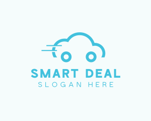 Fast Cloud Car logo design