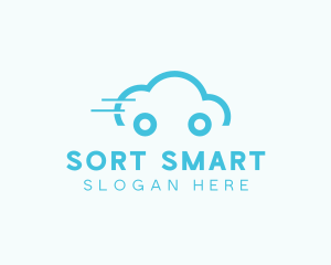 Fast Cloud Car logo design