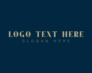 Makeup - Luxury Gold Wordmark logo design