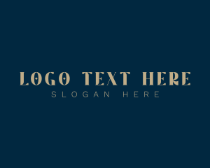 Branding - Luxury Gold Wordmark logo design