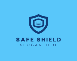 Protective Face Mask Shield logo design