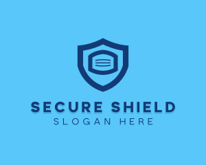 Protection - Protective Face Mask Shield logo design