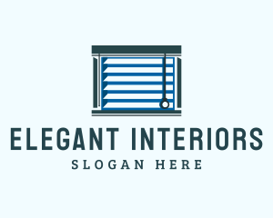 Window Blinds Jalousie Decor logo design