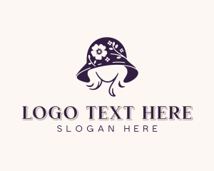 Costume - Floral Hat Milliner logo design