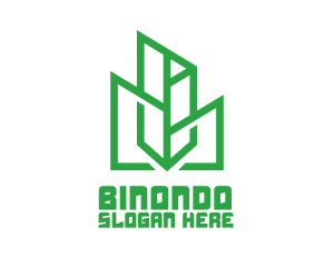 Green Sharp Geomtry Logo