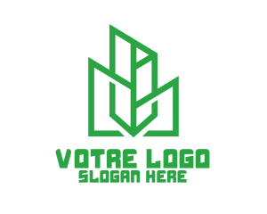 Care - Green Sharp Geomtry logo design