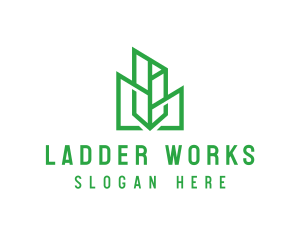 Green Sharp Geomtry logo design